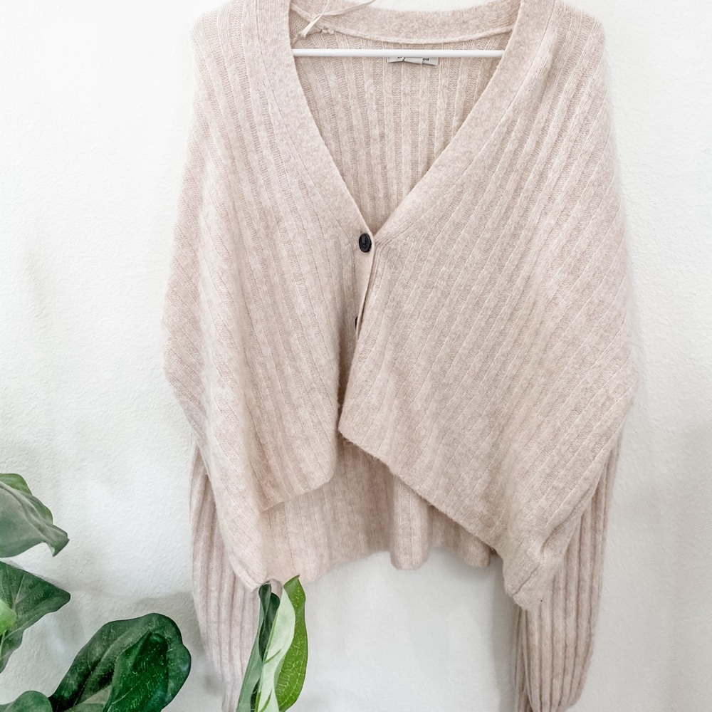Oatmeal Slouchy Cardigan